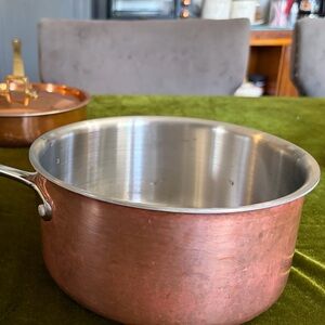 Il Mulino New York  Copper Saucepan with Stainless Steel Interior